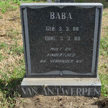 ANTWERPEN Baba, van 1988-1988