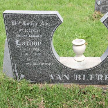 BLERK Esther, van 1952-1996
