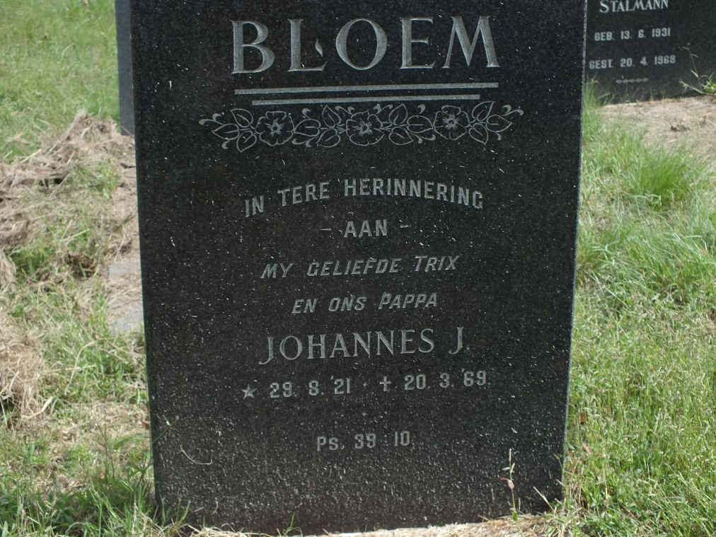 BLOEM Johannes J. 1921-1969