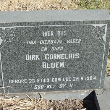 BLOEM Dirk Cornelius 1919-1984