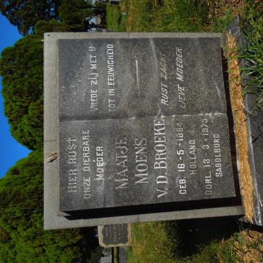 BROEKE Maatje Moens, v.d. 1884-1975