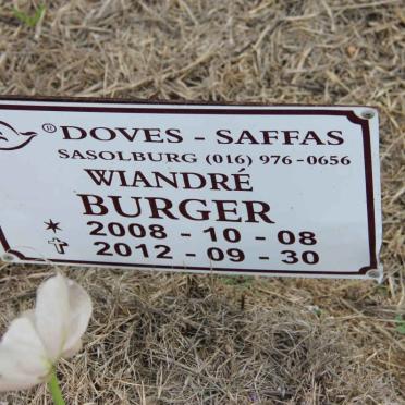 BURGER Wiandré 2008-2012