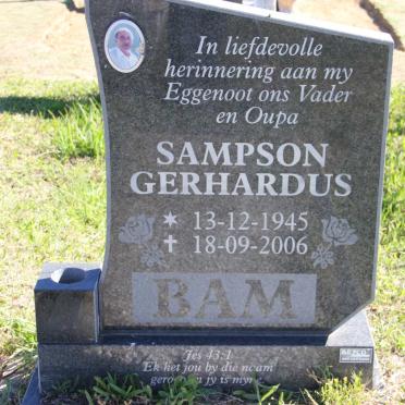 BAM Sampson Gerhardus 1945-2006