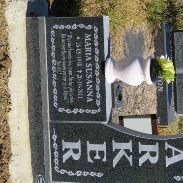 BARKER Thomas Joseph 1933-2000 &amp; Maria Susanna 1938-2011 