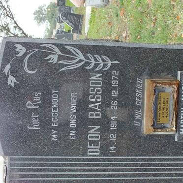 BASSON Deon 1914-1972 &amp; Martha Maria 1920-2014 :: STADEN Litsie, van 1949-2014