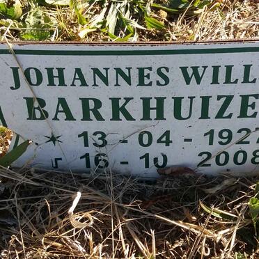 BARKHUIZEN Johannes Willem 1927-2008