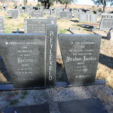 BEYLEVELD Abraham Jacobus 1925-1978 &amp; Helena 1928-1996