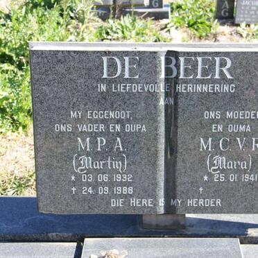 BEER M.P.A., de 1932-1988 &amp; M.C.V.R. 1941-