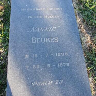 BEUKES Nannie 1935-1978