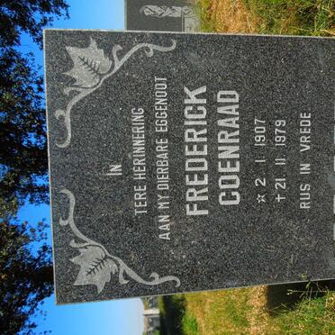 BEER Frederick Coenraad, de 1907-1979