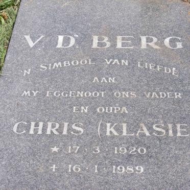 BERG Chris, v.d. 1920-1989