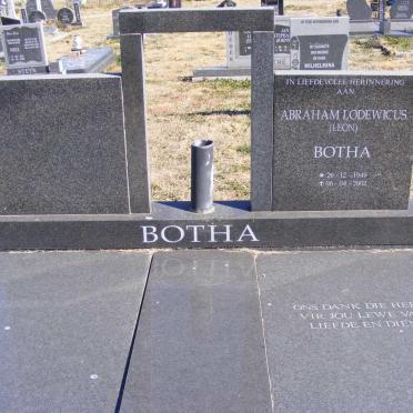 BOTHA Abraham Lodewicus 1949-2004