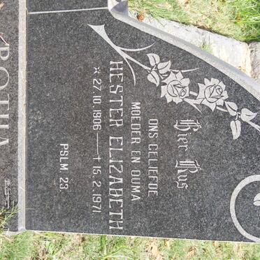 BOTHA Hester Elizabeth 1906-1971