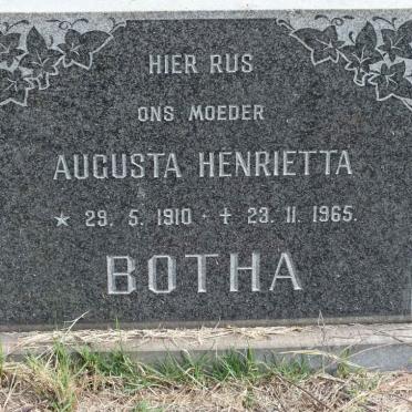 BOTHA Augusta Henrietta 1910-1965