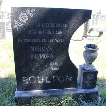BOULPON Mervyn Raymond 1949-1992