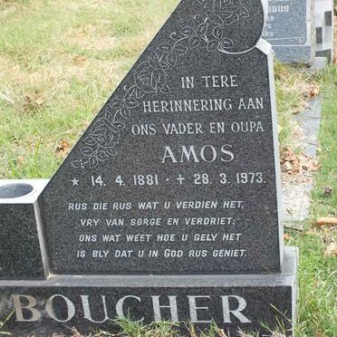 BOUCHER Amos 1881-1973