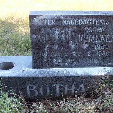 BOTHA Willem Johannes 1929-1989
