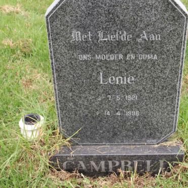 CAMPBELL Lenie 1921-1996