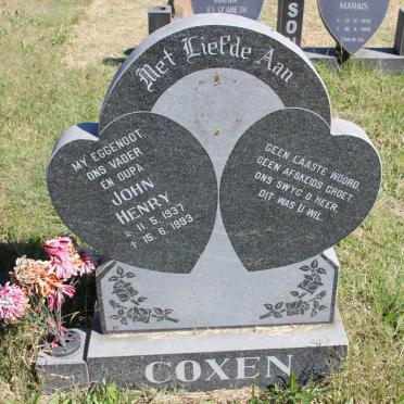 COXEN John Henry 1937-1993