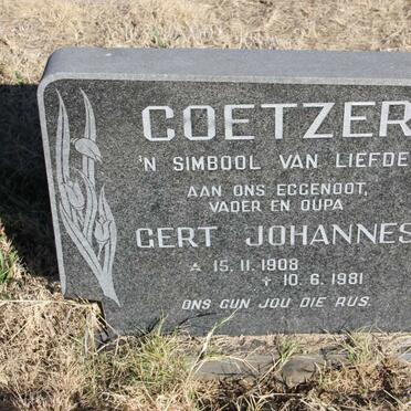 COETZER Gert Johannes 1908-1981