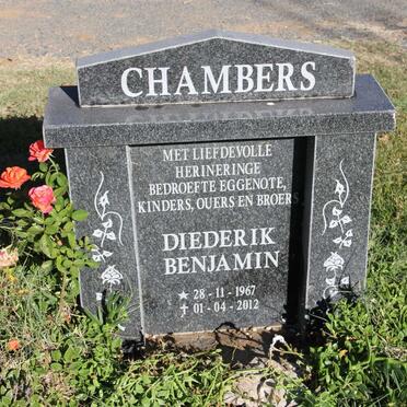 CHAMBERS Diederik Benjamin 1967-2012