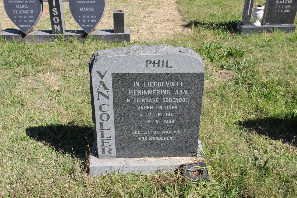 COLLER Phil, van 1921-1993