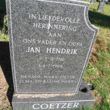 COETZER Jan Hendrik 1916-1964