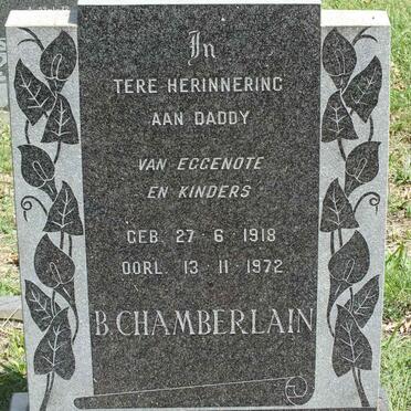 CHAMBERLAIN B. 1918-1972