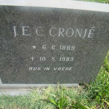 CRONJÉ J.E.C. 1889-1983
