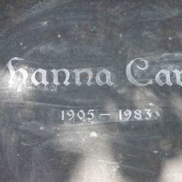 CARL Max 1907-1967 &amp; Hanna 1905-1983