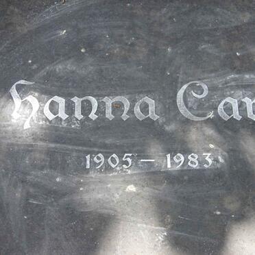 CARL Max 1907-1967 &amp; Hanna 1905-1983