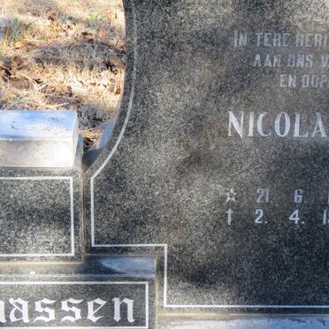 CLAASSEN Nicolaas 1909-1989 &amp; Susara S.P. 1911-1985 