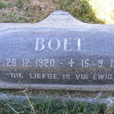 CRONJÉ Boet 1920-1973 &amp; Betsie 1921-