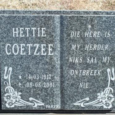 COETZEE Hettie 1917-2001