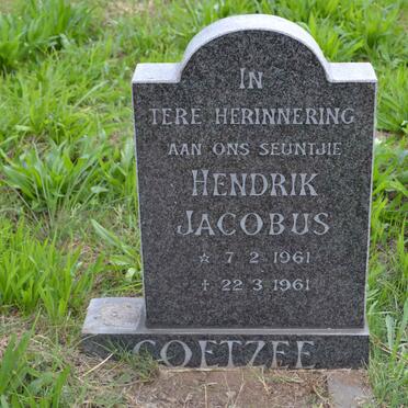 COETZEE Hendrik Jacobus 1961-1961
