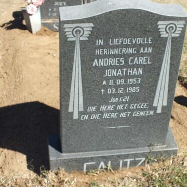 CALITZ Andries Carel Jonathan 1953-1985