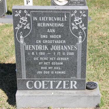 COETZER Hendrik Johannes 1911-2001