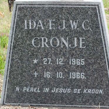 CRONJE Ida F.J.W.C. 1965-1966