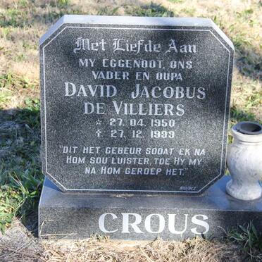 CROUS David Jacobus de Villiers 1950-1999