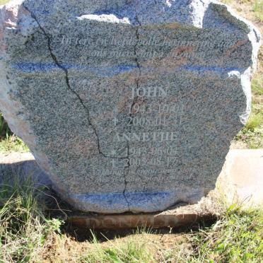 DONALD John 1943-2008 &amp; Annetjie 1943-2005