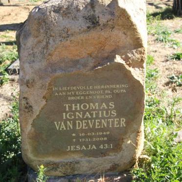 DEVENTER Thomas Ignatius, van 1949-2008