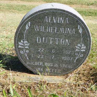 DUTTON Alvina Wilhelmina 1923-1987