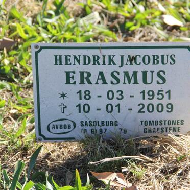 ERASMUS Hendrik Jacobus 1951-2009