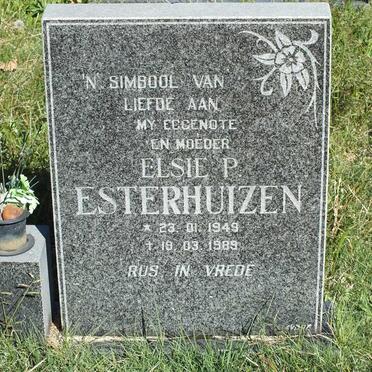ESTERHUIZEN Elsie P. 1949-1989