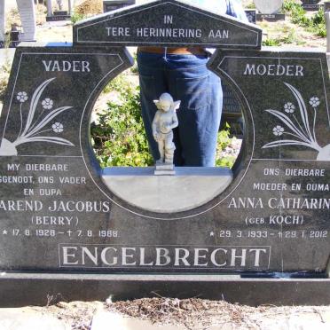 ENGELBRECHT Barend Jacobus 1928-1988 &amp; Anna Catharina KOCH 1933-2012
