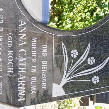 ENGELBRECHT Barend Jacobus 1928-1988 &amp; Anna Catharina KOCH 1933-2012