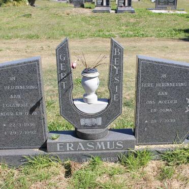 ERASMUS Gert 1936-1992 &amp; Betsie 1939-