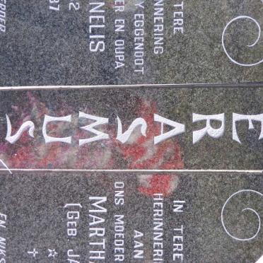 ERASMUS Pieter Cornelis 1932-1987 &amp; Martha Albertha JANSE VAN VUREN 1932-2008