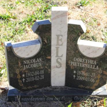 ELS Nicolas Jacobus 1932-2010 &amp; Dorethea Pieternella 1936-2009