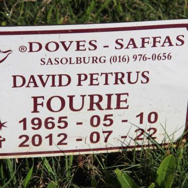 FOURIE David Petrus 1956-2012